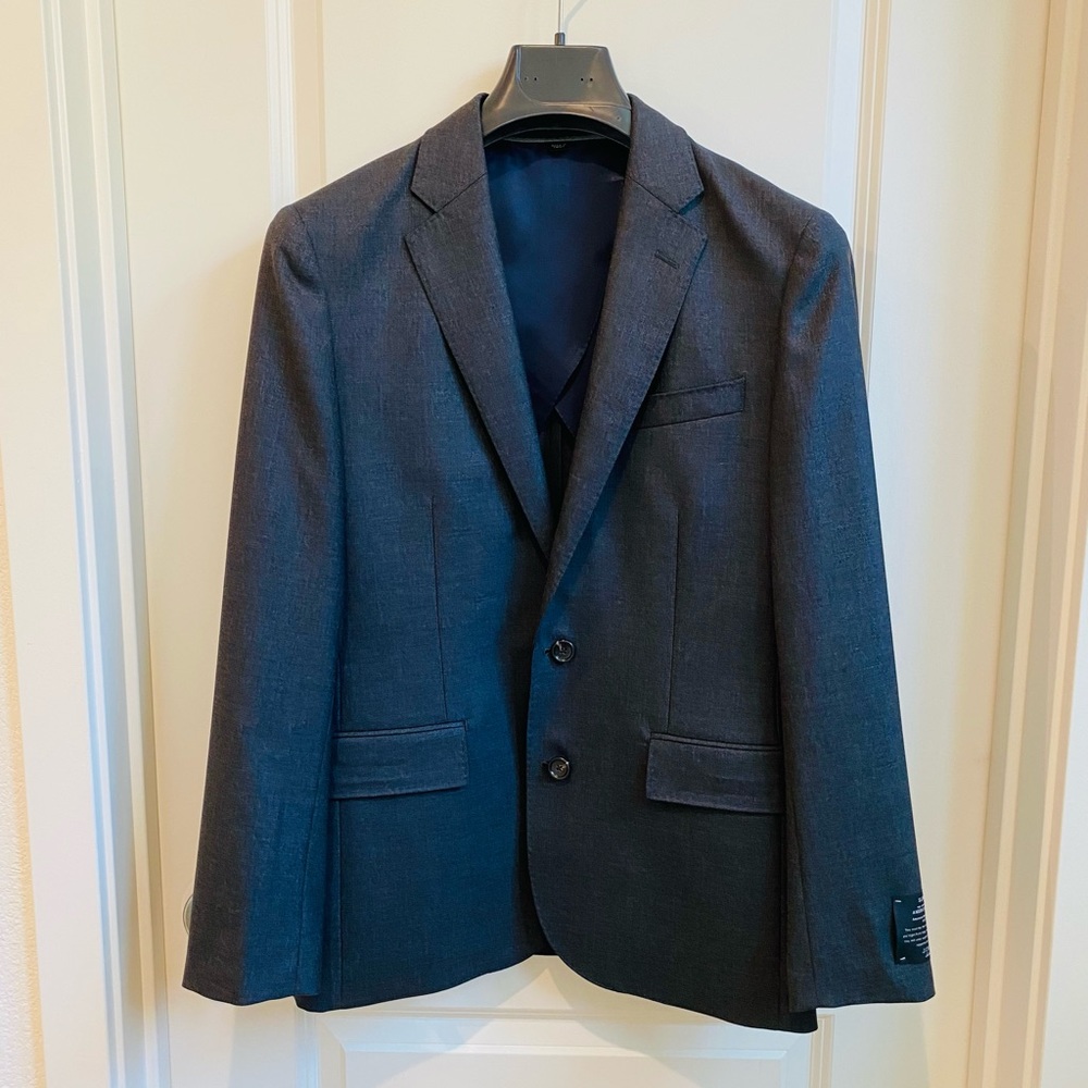 J crew slim fit ludlow jacket- Dark Grey (nwt)